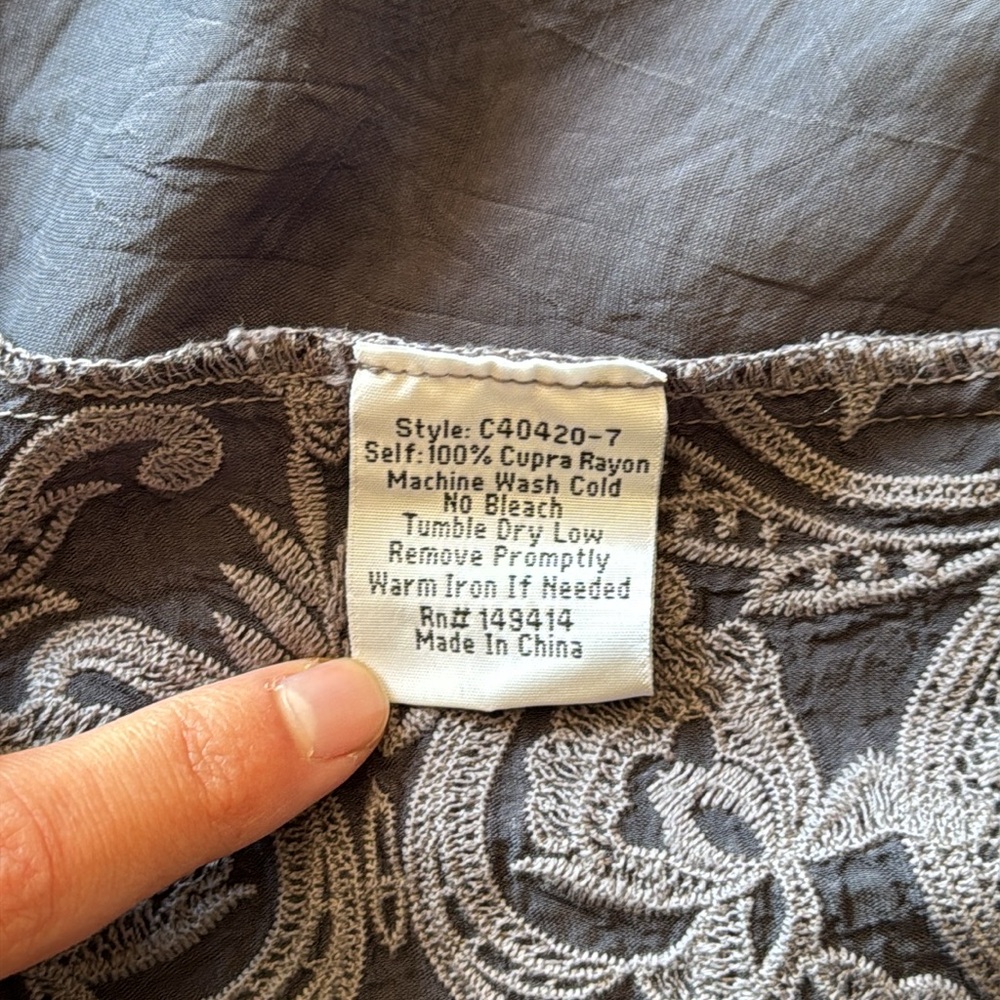 Johnny Was Mikel Jacket Sanded Black Women’s Size S - Picture 3 of 8